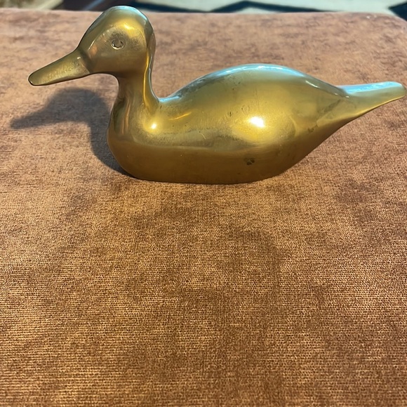 Vintage Other - Vintage Brass Duck